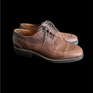 Cole Haan brown oil tanned leather oxfords dress shoes slip resistant 11